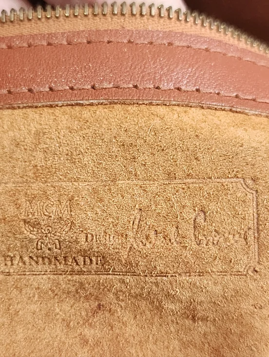 Authentic Vintage Logoglam Cognac Canvas MCM crossbody Shoulder Bag With COA - Picture 7 of 12